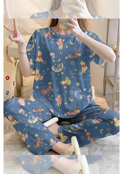 Rasa Home Wear Kısa Kollu Pijama Takımı Winniethepooh