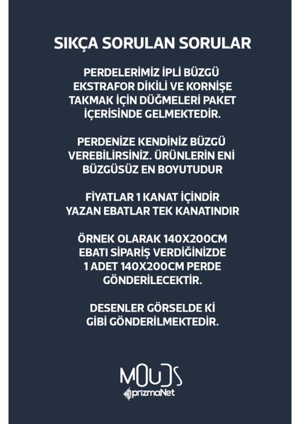 Omegu 1 Desenli Süet Oturma Odası Salon Fon Perde Dijital Baskılı Ekstrafor Büzgü Tek Kanat PRD-1053