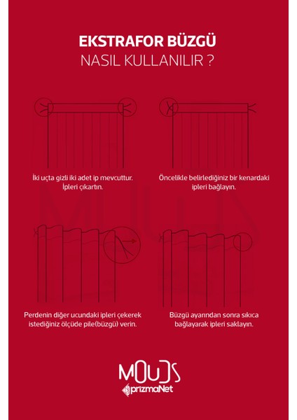 Kırmızı Pembe Kalpler Desenli Süet Oturma Odası Salon Fon Perde Ekstrafor Büzgü Tek Kanat PRD-1044