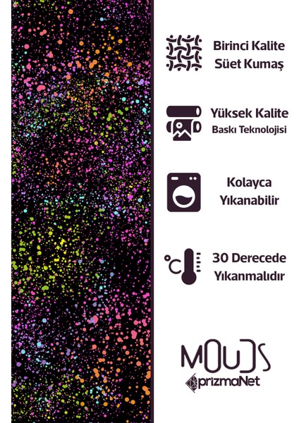 Black Brush Desenli Süet Oturma Odası Salon Fon Perde Baskılı Ekstrafor Büzgü Tek Kanat PRD-1068