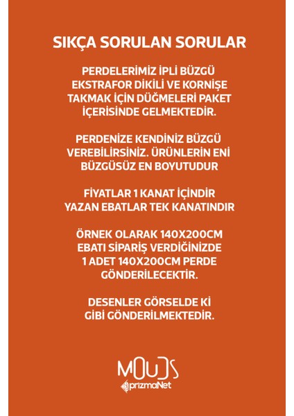 Fall Desenli Süet Oturma Odası Salon Fon Perde Dijital Baskılı Ekstrafor Büzgü Tek Kanat PRD-1094
