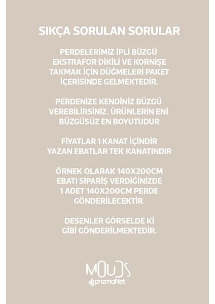 One Line Serisi Desenli Süet Oturma Odası Salon Fon Perde Baskılı Ekstrafor Büzgü Tek Kanat PRD-1047