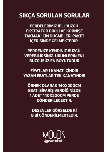 Anatolia 11 Desenli Süet Oturma Odası Salon Fon Perde Baskılı Ekstrafor Büzgü Tek Kanat PRD-1020