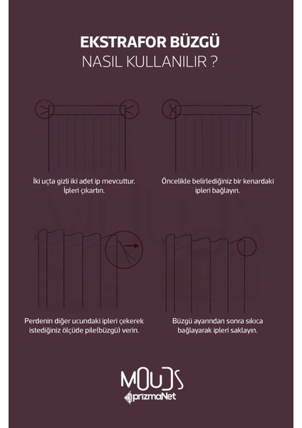 Osmanlı Desenli Süet Oturma Odası Salon Fon Perde Baskılı Ekstrafor Büzgü Tek Kanat PRD-1084