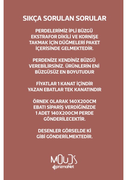Art Flora Desenli Süet Oturma Odası Salon Fon Perde Baskılı Ekstrafor Büzgü Tek Kanat PRD-1029