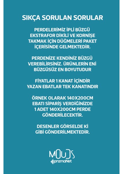 Turkuaz Beşgen Desenli Süet Oturma Odası Salon Fon Perde Baskılı Ekstrafor Büzgü Tek Kanat PRD-1018