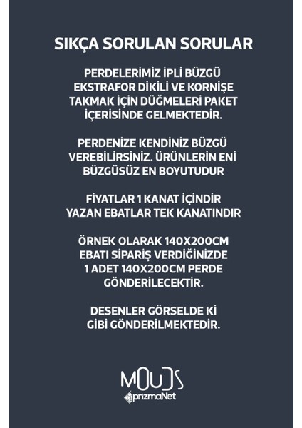Mavi Çiçek Desenli Süet Oturma Odası Salon Fon Perde Baskılı Ekstrafor Büzgü Tek Kanat PRD-1055