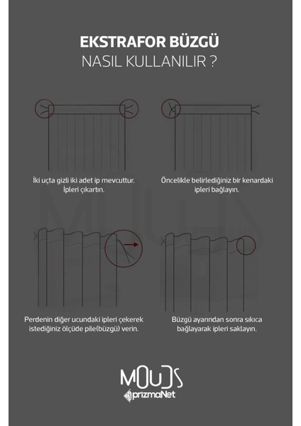 Beyaz Üçgen Desenli Süet Oturma Odası Salon Fon Perde Baskılı Ekstrafor Büzgü Tek Kanat PRD-1071