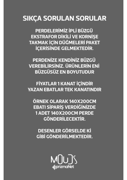 Beyaz Semboller Desenli Süet Oturma Odası Salon Fon Perde Baskılı Ekstrafor Büzgü Tek Kanat PRD-1076