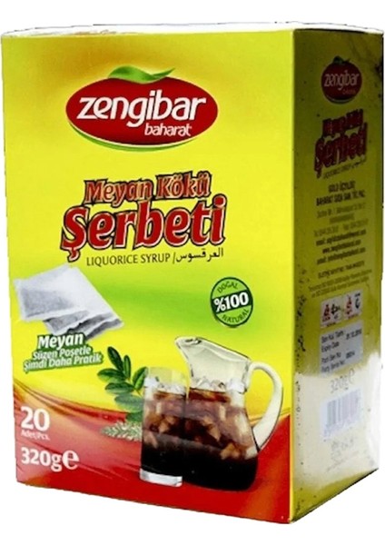 Meyan Kökü Şerbeti 20 Li Süzen Poşet