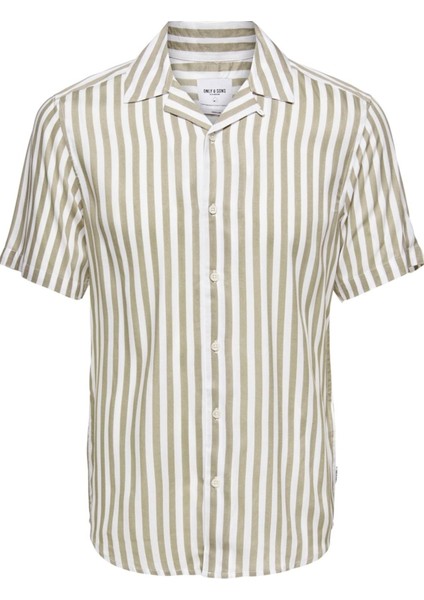 Only & Sons Onswayne Lıfe Ss Vıscose Shırt Noos 22013267 Bej indirimleri