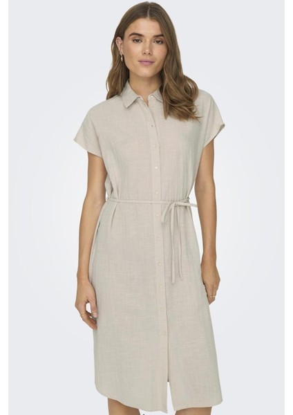 Onltızana Nerı Cotton S/s Dress Wvn Noos 15320260 Taş modelleri