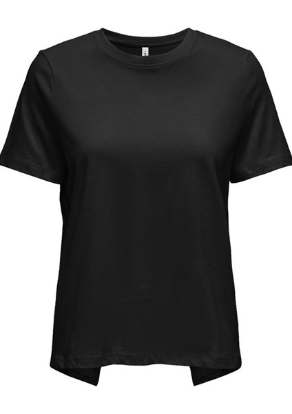 Only Onlkelly Lıfe S/S Back Wrap T-Shirt Jrs 15319398 Siyah