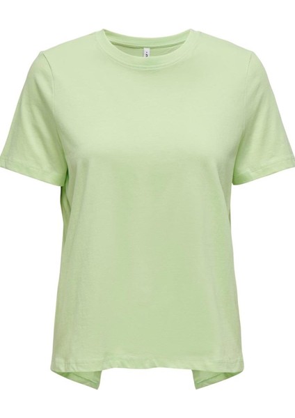 Only Onlkelly Lıfe S/S Back Wrap Top T-Shirt Jrs 15319398 Yeşil