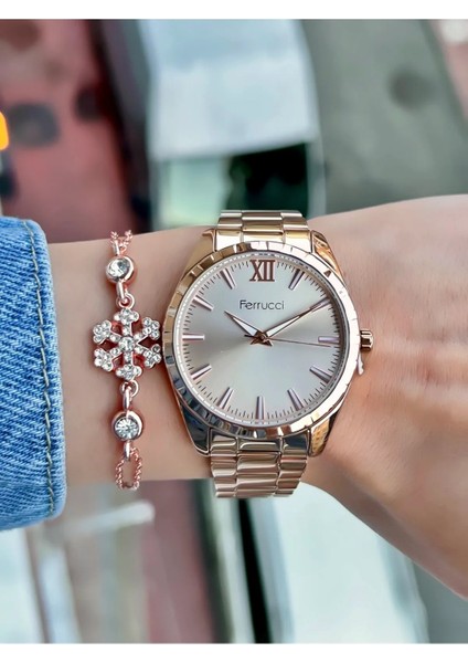 Çelik Su Geçirmez Şık Kadın Kol Saat+Bileklik fiyatları