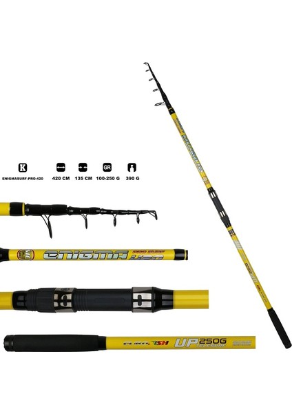 Enigma Pro Surf 420 Surf Olta Kamışı 100-250 G modelleri
