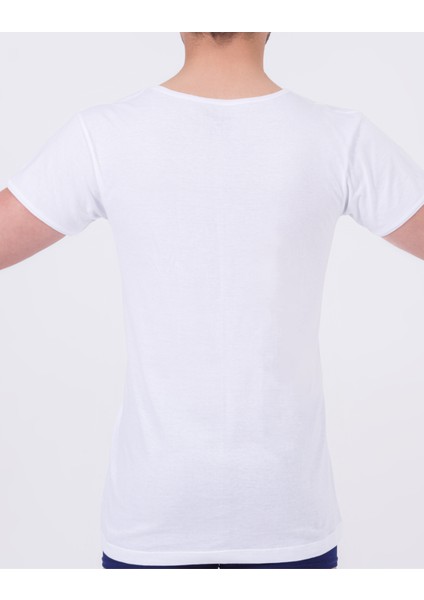 Erkek Beyaz Fanila Undershirt 100% Pamuk Penye Kısa Yarım Kol Derin ve Geniş V Yakası Uzun Boy Gömlek Altı Görünmez indirimleri