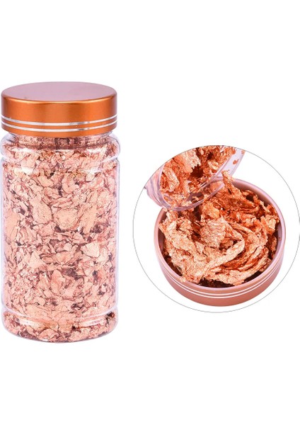 Tırnak Süsü Gümüş Folyo Rose Gold