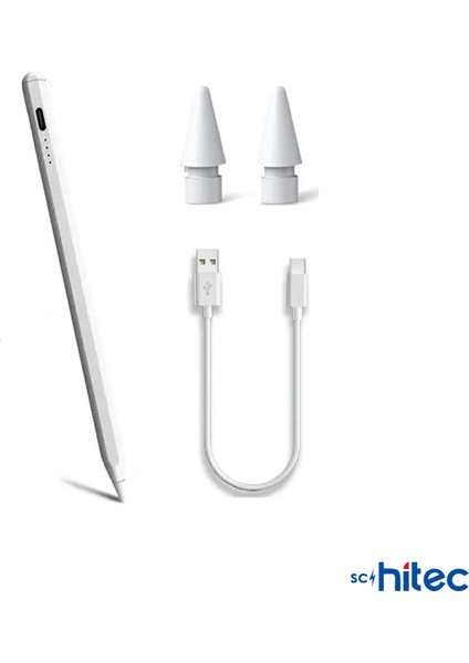 Stylus Pro Dokunmatik Tablet Kalemi Şarjlı Beyaz fiyatları