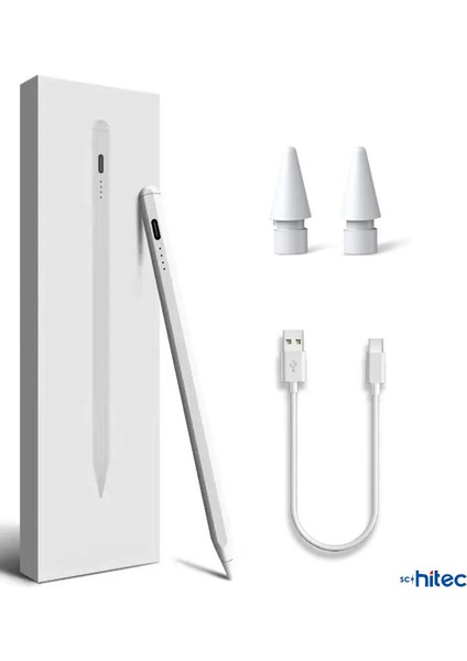 Stylus Pro Dokunmatik Tablet Kalemi Şarjlı Beyaz modelleri