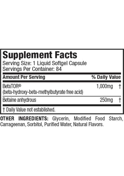 Clear Hmb 84 Liquid Softgels ABD