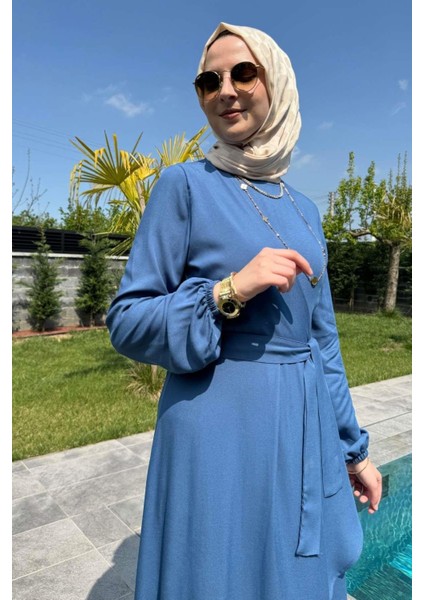 Dilek Indigo Elbise