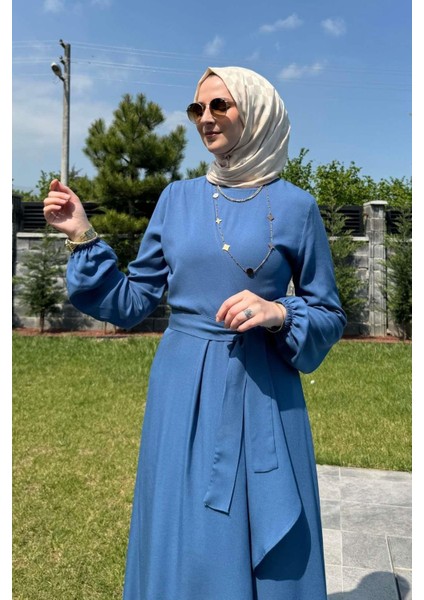 Dilek Indigo Elbise