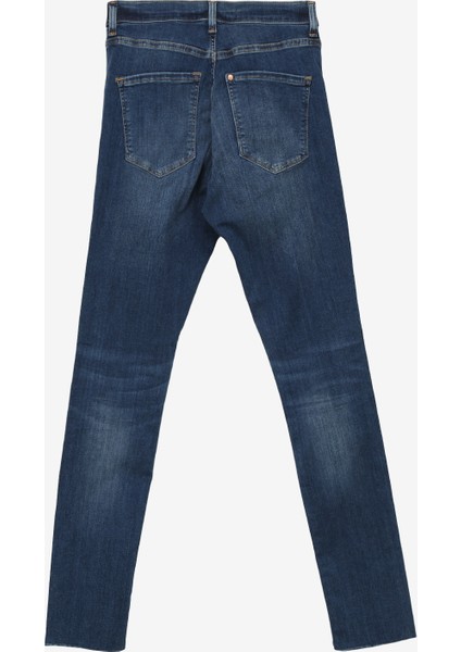 Normal Bel Skinny Paça Skinny Fit Indigo Kadın Denim Pantolon I- fiyatları