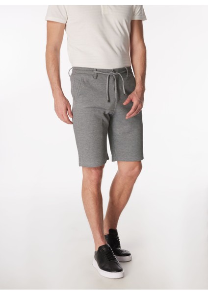 Lacivert Erkek Bağlamalı Basic Bermuda Şort F4SM-SHT-0756