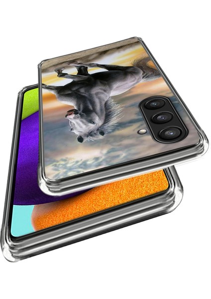 Samsung Galaxy S24 Tpu Çizilmez Desen Baskılı Koşan At Telefon Kılıfı (Yurt Dışından) fiyatları