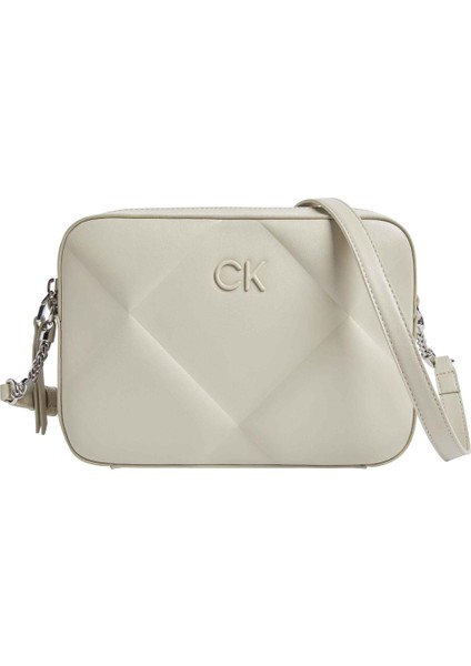 Calvin Klein Açık Bej Kadın 16X23X6 cm Çapraz Çanta K60K611891PEA