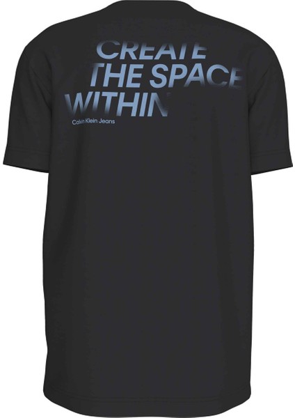 Düz Siyah Erkek T-Shirt J30J325197BEH