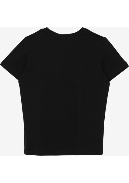 Siyah Kız Çocuk Bisiklet Yaka Relaxed Baskılı T-Shirt C4SG-TST7030 fiyatları