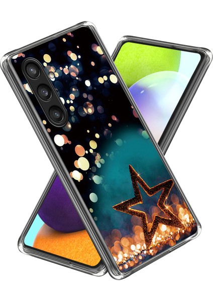 Samsung Galaxy S23 Fe Yumuşak Tpu Desenli BaskıBeş Köşeli Yıldız Telefon Kılıfı (Yurt Dışından)