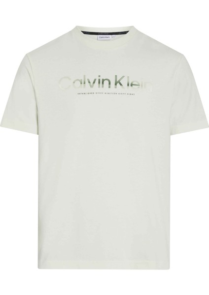 Bisiklet Yaka Mavi Erkek T-Shirt K10K112497CGA