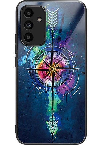 Samsung Galaxy A15 4g/5g Kılıf Desenli Desenli Temperli Cam Telefon Kılıfı-Ok (Yurt Dışından)