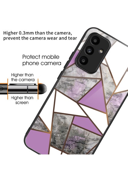 Samsung Galaxy A15 4g/5g Temperli Cam Kılıf Şok Koruyucu Telefon Kapağı Mermer Desen Tarzı P (Yurt Dışından) fiyatları