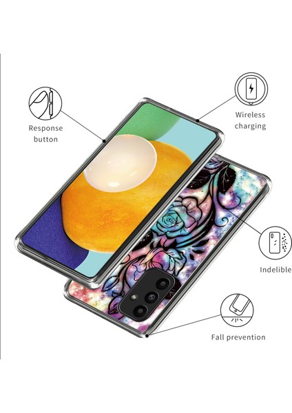 Samsung Galaxy A15 4G/A15 5g Kılıf Anti-Toz Tpu Baskı Telefon Koruyucu-Rüya Gül (Yurt Dışından) modelleri