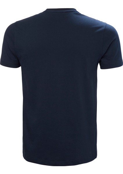 Lacivert Erkek Bisiklet Yaka Baskılı T-Shirt HHA.53532_CORE indirimleri