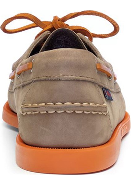 Deri Kahverengi - Turuncu Erkek Günlük Ayakkabı Sebago Docksıdes Portland Nubuck modelleri