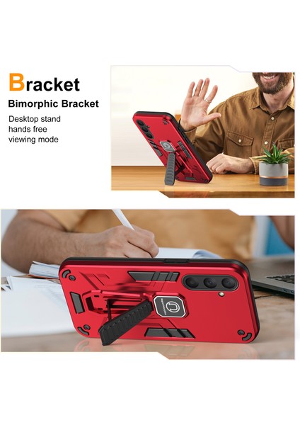 Samsung Galaxy M54 5g Kickstand Manyetik Araç Montaj Aparatıya Uygun Telefon Kılıfı (Yurt Dışından) fiyatları