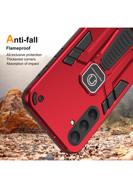 Samsung Galaxy M54 5g Kickstand Manyetik Araç Montaj Aparatıya Uygun Telefon Kılıfı (Yurt Dışından) modelleri