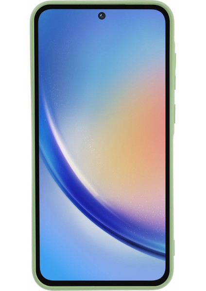 Samsung Galaxy A55 5g Telefon Kılıfı Tpu Darbeye Dayanıklı Kapak, Yumuşak Elyaf Astarlı-Matcha Yeşili (Yurt Dışından)