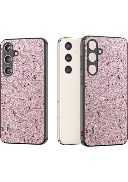 Samsung Galaxy S24+ Glitter Yüzeyli Pu Deri Çizilmez Arka Telefon Kılıfı (Yurt Dışından)