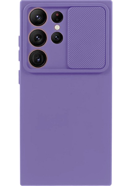 Tmt Serisi Samsung Galaxy S24 Ultra Tpu Yumuşak Kaplamalı Akıllı Arka Mor Telefon Kılıfı (Yurt Dışından)