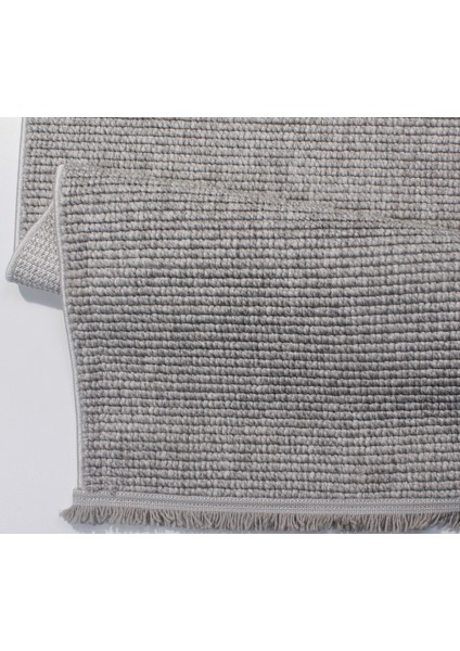 Ramadi 0350 Gri Yumuşak Tuşeli Bukle Örgü Salon Antre Mutfak Balkon Halı Yolluk indirimleri