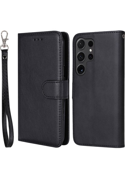 Samsung Galaxy S24 Ultra Çıkarılabilir 2'si 1 Arada Deri Stand , Kullanışlı Askı Telefon Kılıfı (Yurt Dışından)