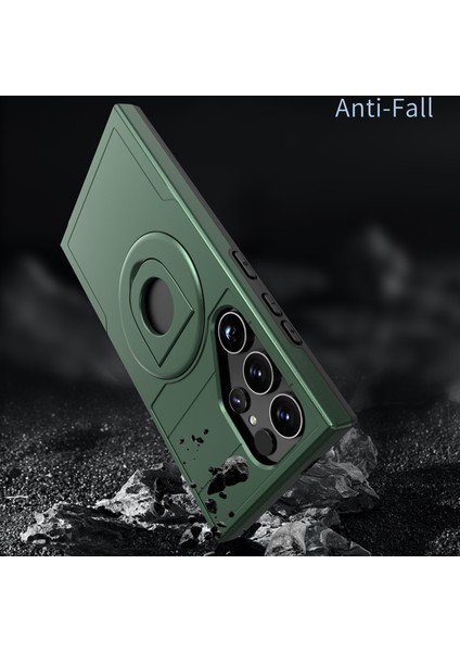 Samsung Galaxy S24 Ultra Manyetik Halka Tutucu Kickstand Arka ımsı Telefon Kılıfı (Yurt Dışından) modelleri