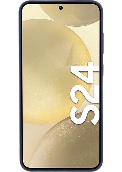 Soft Feelıng Serisi Samsung Galaxy S24+ İnce Mat Tpu Mavi Telefon Kılıfı (Yurt Dışından)