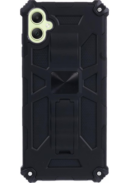 Samsung Galaxy A05 4g Telefon Kılıfı Için Yumuşak Tpu Sert Pc Sert Zırh Darbeye Dayanıklı Kapak Kickstand-Siyah (Yurt Dışından)